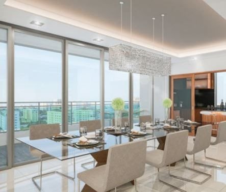 Apartamento en venta en lujosa torre de Piantini 1 hab.