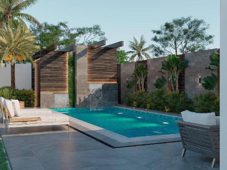 VENTA DE LUJOSA CASA CON PISCINA EN  LLANOS DE GURABO 