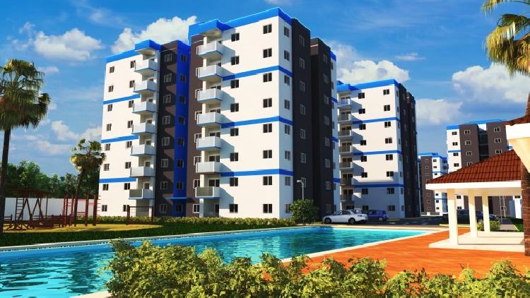 apartamento en venta de 3 hab en torre en Manoguayabo