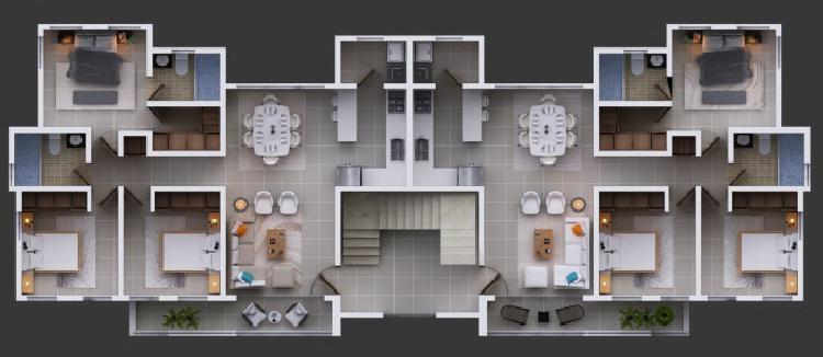 Apartamento en Venta de 3 Habitaciones en Santiago
