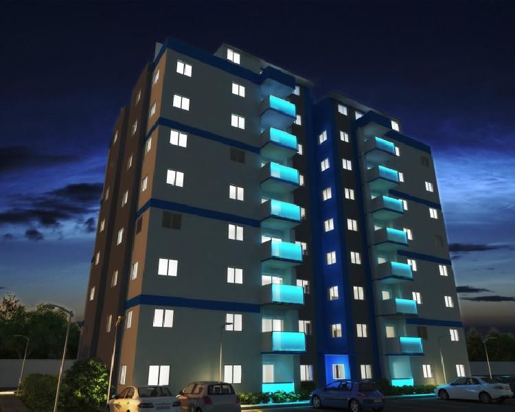 apartamento en venta de 3 hab en torre en Manoguayabo