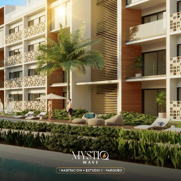 Apartamento de 1 hab mas estudio venta en Punta Cana