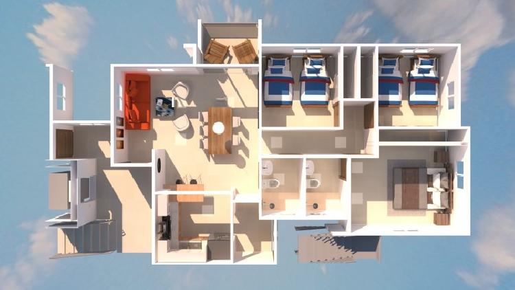 Pent House con Terraza Pivada en Venta en Manoguayabo