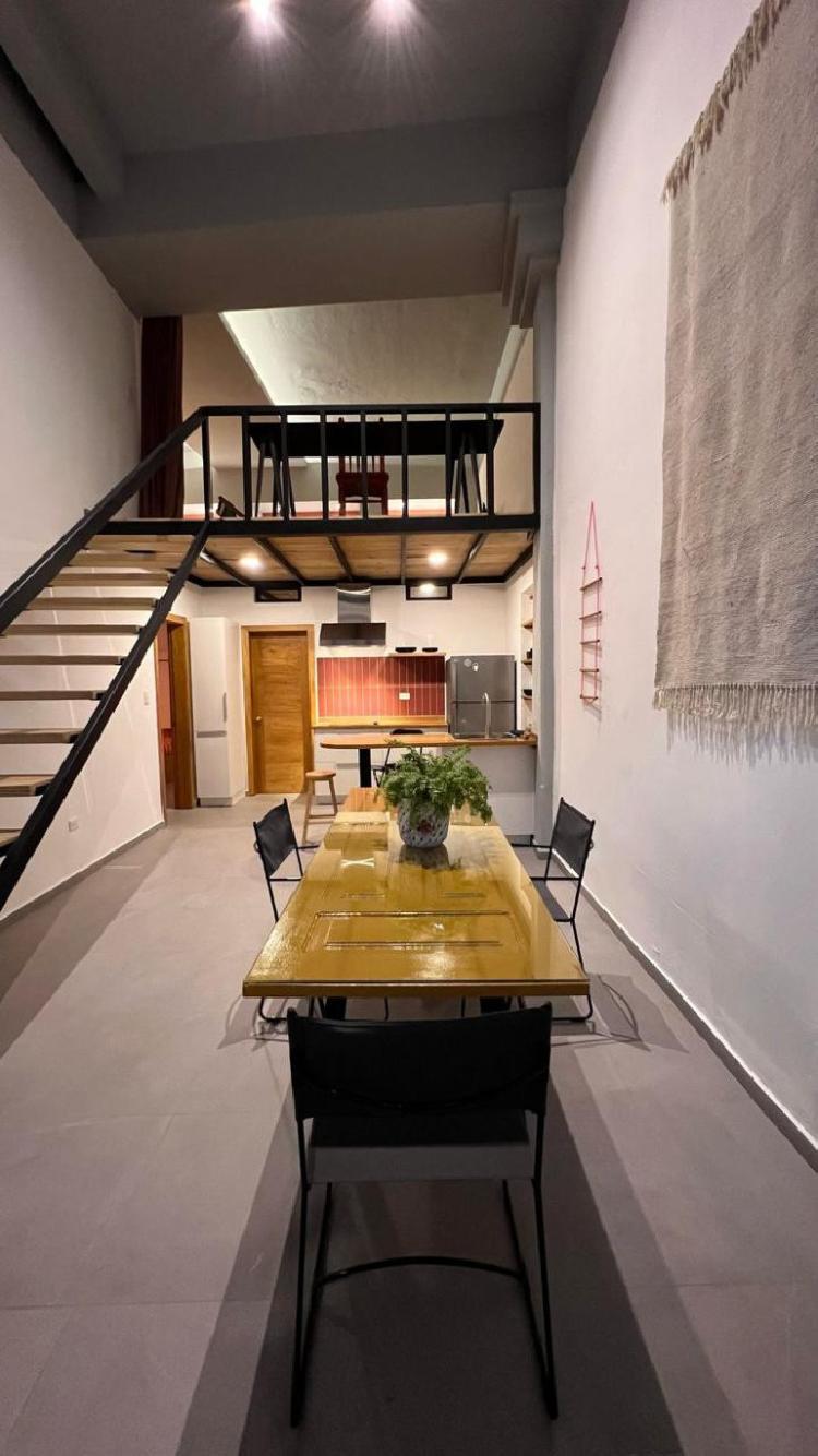 Apartamento en Alquiler Tipo Loft  en la Zona Colonial