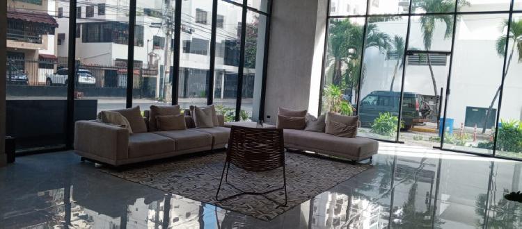 Apartamento en renta de 3 Habs. Piso Alto en Naco