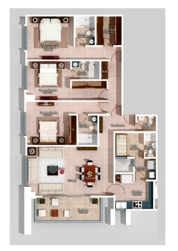 Apartamento en Venta con Terraza en Piantini
