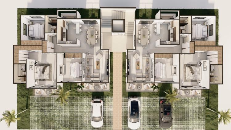  Venta de Apartamentos en Planos 3 Habitaciones Bavaro 